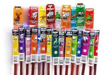 Jerky Dynasty The Ultimate 27-Piece Exotic Jerky Gift Set - Buffalo Bob&#39;s Wild Game Jerky Variety Pack - Exclusive Flavors, Hefty Discount, Great for Stocking Stuffer &amp; Protein Snack - Farm-Raised