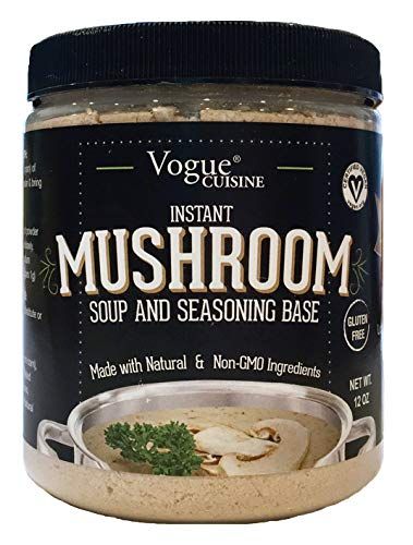 Vogue Cuisine Mushroom Soup &amp; Seasoning Base - Low Sodium &amp; Gluten Free (12 oz)