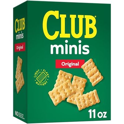 Club Minis Crackers, Lunch Snacks, Snack Crackers, Original, 11oz Box (1 Box)