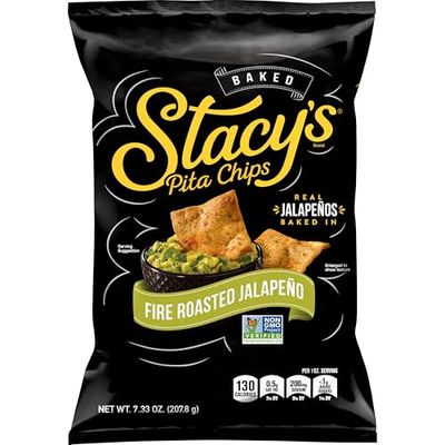 Stacy&#39;s Fire Roasted Jalapeno Pita Chips, 7.33 oz