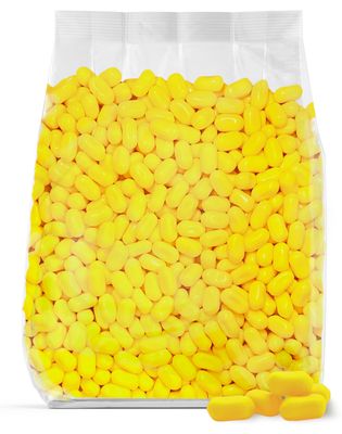 Laffy Taffy Laff Bites Gone Bananas - 2lb Bulk Chewy Gummy Candy Banana Flavor With Banana Filling Hard Candy Shell Bulk Snacking Candy