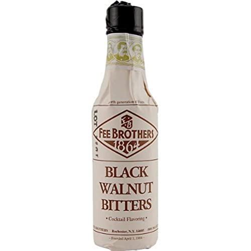 Fee Brothers Black Walnut Cocktail Bitters - Aromatic Cocktail Mixer &amp; Concentrated Flavoring, Gluten Free, Vegan-Friendly, 5 fl oz
