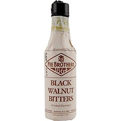 Fee Brothers Black Walnut Cocktail Bitters - Aromatic Cocktail Mixer &amp; Concentrated Flavoring, Gluten Free, Vegan-Friendly, 5 fl oz