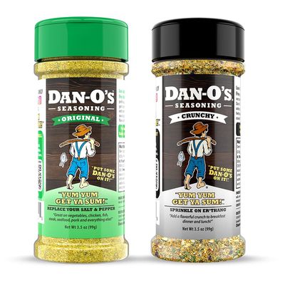 Dan-O&#39;s Seasoning - Small 2 Bottle Combo | Original &amp; Crunchy | 2 Pack (3.5 oz)