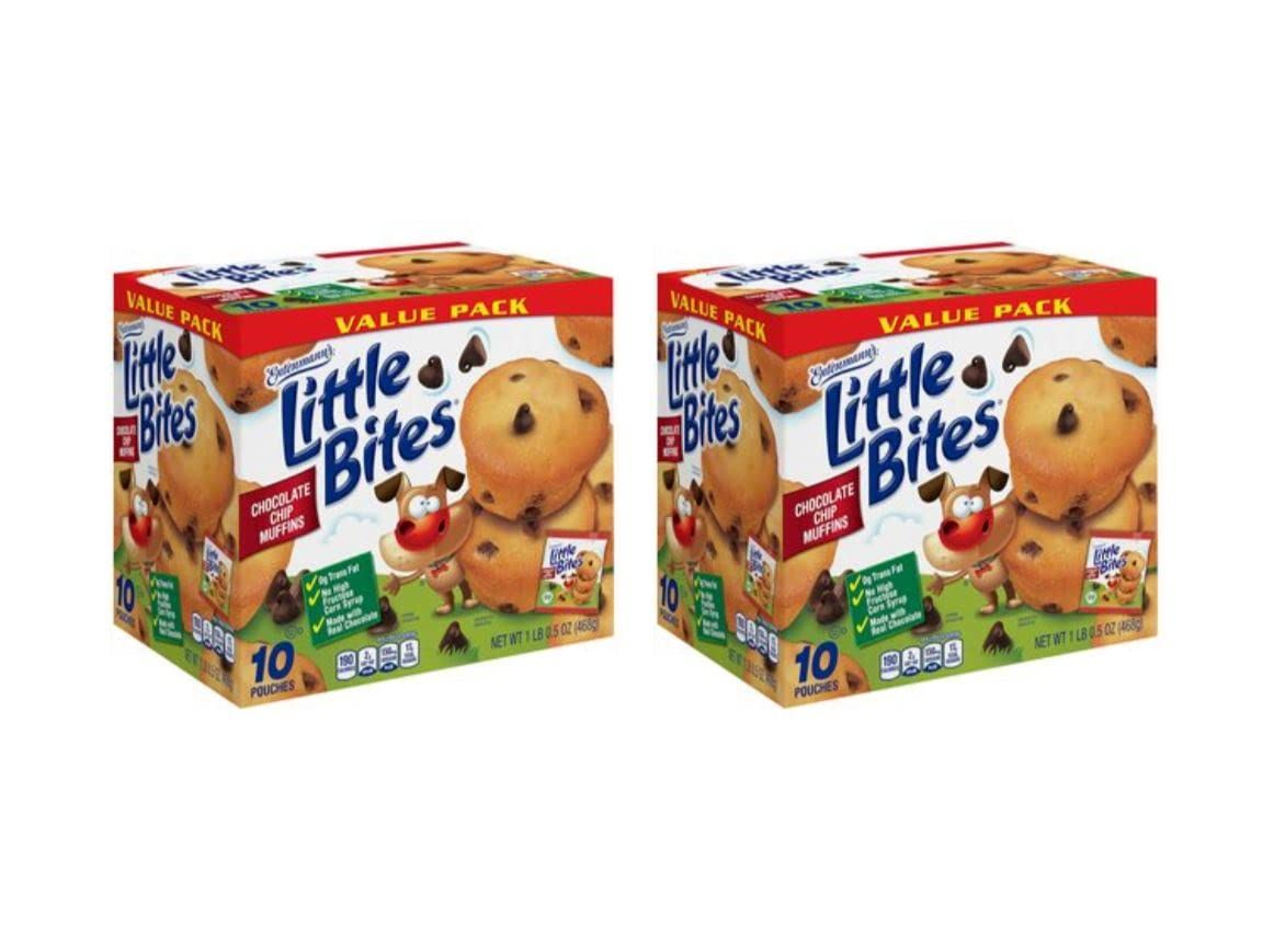 Entenmann&#39;s Little Bites Chocolate Chip Mini Muffins, 2 pack (20 pouches total)