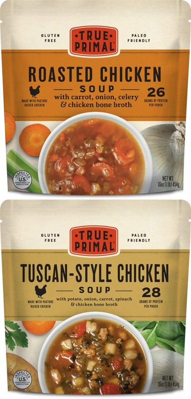 True Primal Roasted/Tuscan Chicken Variety 8-pack, Ready to eat, Gluten free, Paleo, Pastured chicken, Whole30, Keto, Bone broth