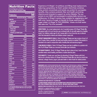 Vi Shape Original Nutritional Shake Mix Sweet Cream Flavor | 22oz (2 Bags, 48 Servings)