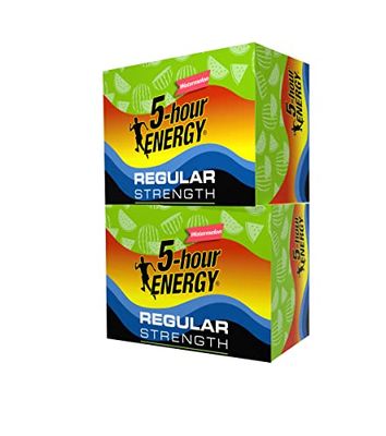 5-hour ENERGY Shot, Regular Strength, Watermelon, 1.93 Ounce, 24 count