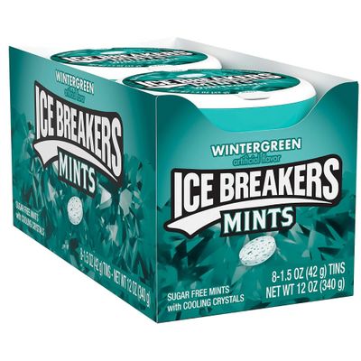 Ice Breakers Mints Wintergreen 15 Oz 8 Pks Wholesale Cheap Discount Bulk 1  Pack