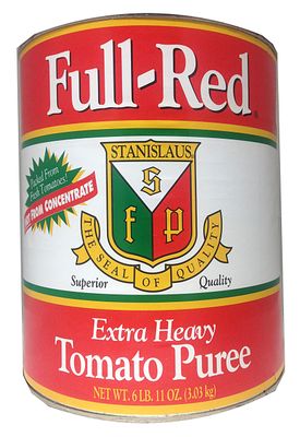 Stanislaus, Full-Red Extra Heavy Tomato Puree, 102 oz