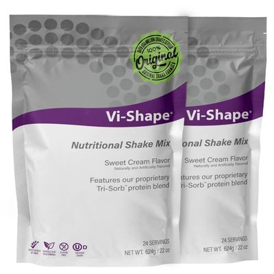 Vi Shape Original Nutritional Shake Mix Sweet Cream Flavor | 22oz (2 Bags, 48 Servings)