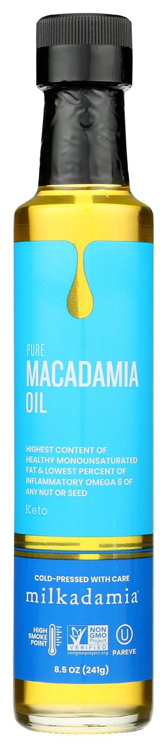 milkadamia Pure Macadamia Oil, 8.5 oz (Pack of 1)