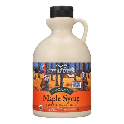 Organic Maple Syrup; Grade A Dark; Glass Jug