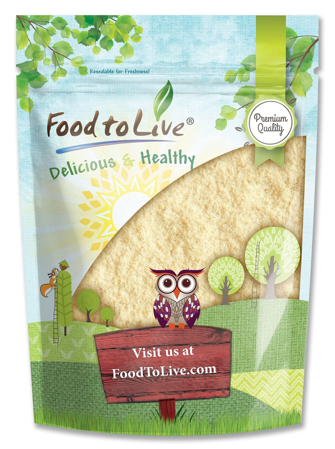 Food to Live Pineapple Powder, 2.5 Pounds - Raw Dried Fruit, Unsulfured, Vegan, Bulk, Great for Baking, Juices, Smoothies, Yogurts, and Instant Breakfast Drinks, Contains Maltodextrin, No Sulphites