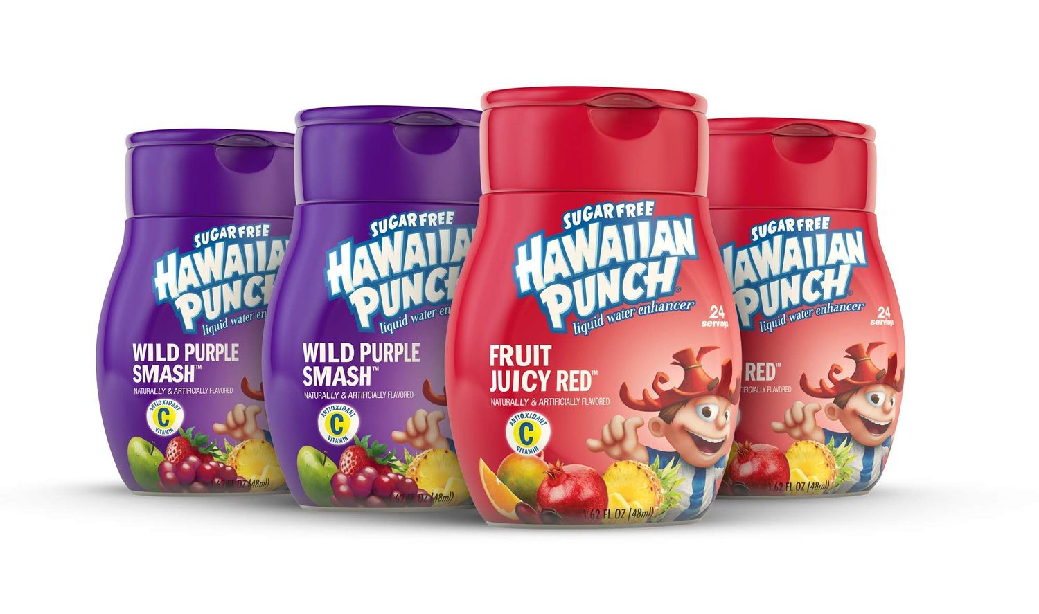 Hawaiian Punch, Variety Pack, Liquid Water Enhancer - New, Better Taste! (4 Bottles, Makes 96 Flavored Water Drinks) - Sugar Free, Zero Calorie