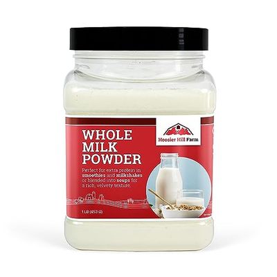 Hoosier Hill Farm Whole Milk Powder, 1LB (Pack of 1)