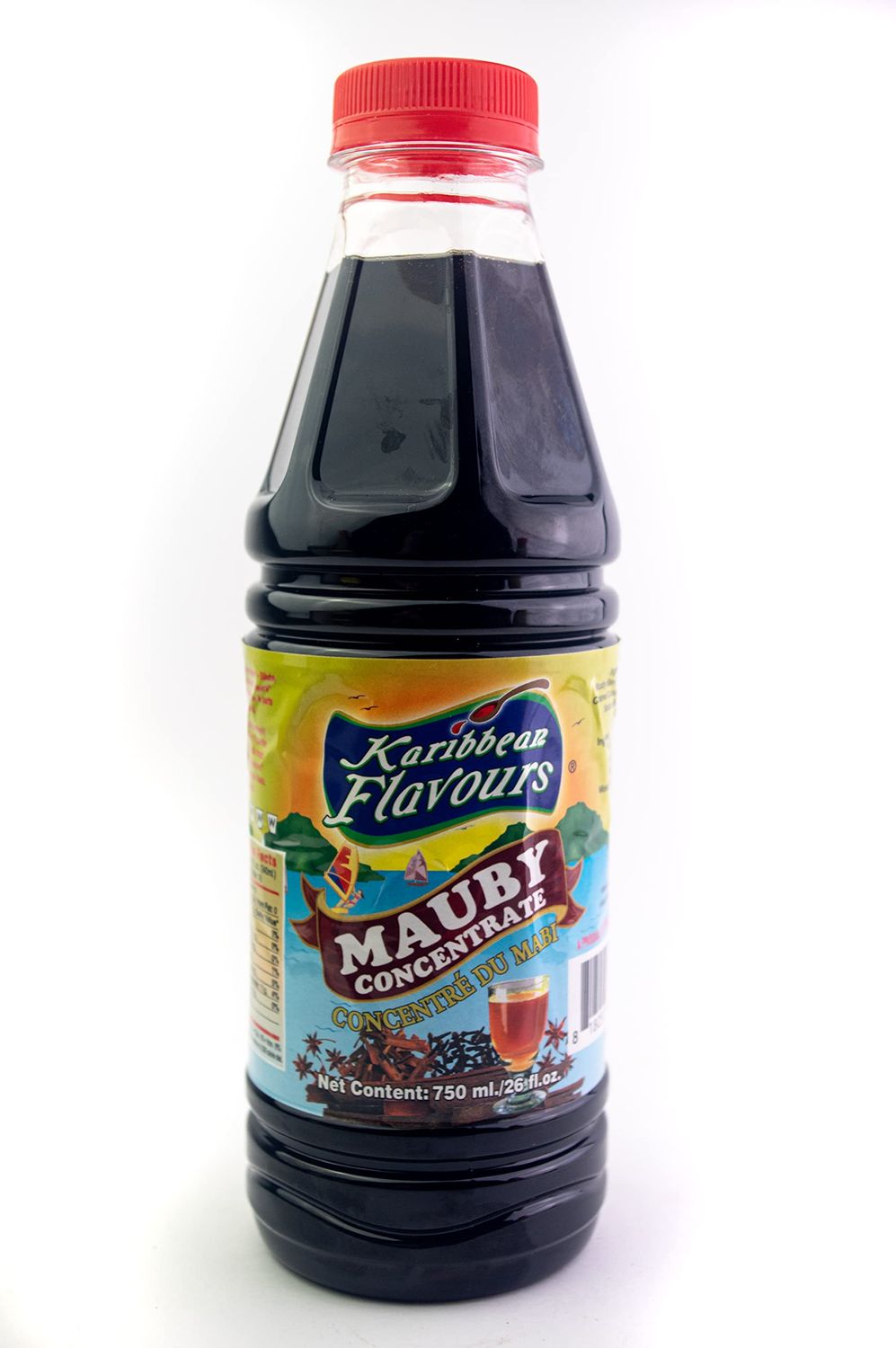 Karibbean Flavours Mauby Concentrate Syrup | Mabi Mavi Bitter Bark | 26 Fl Oz - 750 Ml | Makes A Refreshing Cool Drink