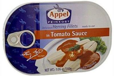 APPEL FEINKOST Herring in Tomato Sauce, 7.05 OZ