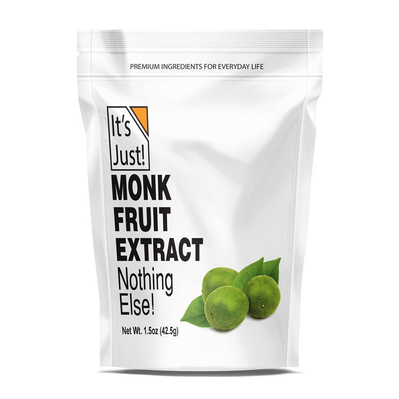 It&#39;s Just! - 100% Monkfruit Extract Powder, Keto Friendly Sweetener, Monk Fruit, Sugar-Free, Non-GMO, Non-Glycemic (25% Mogroside V, 1.5oz / 42g)