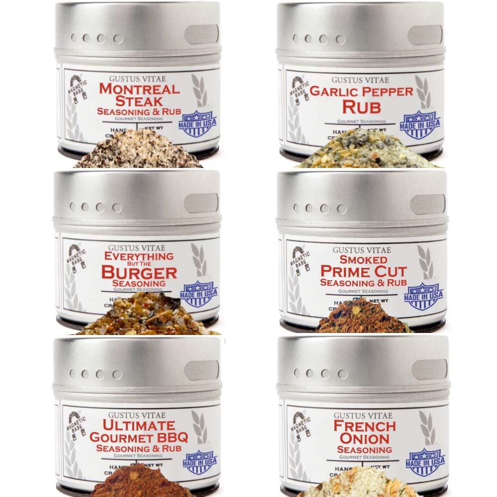 Gourmet Steak &amp; Beef Seasoning Gift Set - Six Pack