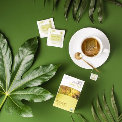 Prince of Peace Organic Green Tea, 4 Pack - 20 Tea Bags Each - 100% Organic Green Tea - Unsweetened Green Tea - Lower Caffeine Alternative to Coffee - Herbal Health Benefits