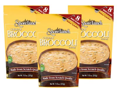 Shore Lunch Cheddar Broccoli Soup Mix, 11-Ounce (Pack of 3)