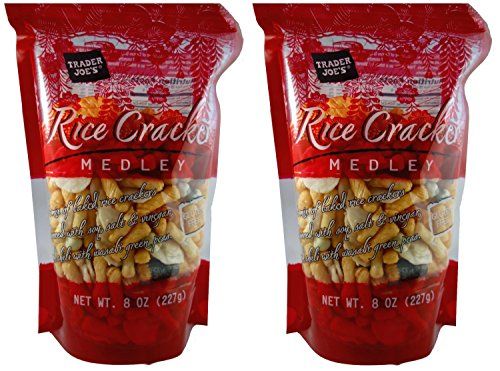 Trader Joe&#39;s Gluten Free Rice Cracker Snack Mix Medley, 8 oz Bag (Pack of 2)