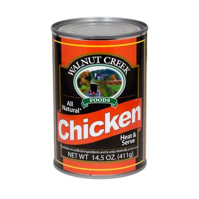 AmishTastes Walnut Creek Canned Boneless Chicken Pieces, All Natural, Heat &amp; Serve, 14.5 Oz. (Pack of 6)