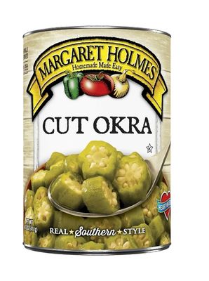 Margaret Holmes Cut Okra (Pack of 3) 14.5 oz Cans