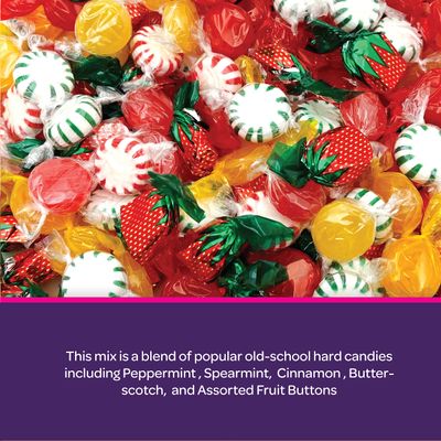 Old-School Hard Candy Mix - Bulk Pack 2 Pounds - Individually Wrapped