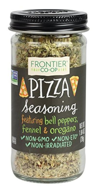 Frontier Co-op Pizza Seasoning, 1.04-Ounce Jar, Featuring Bell Pepper, Fennel Seed &amp; Oregano, Great on Pasta and Salads