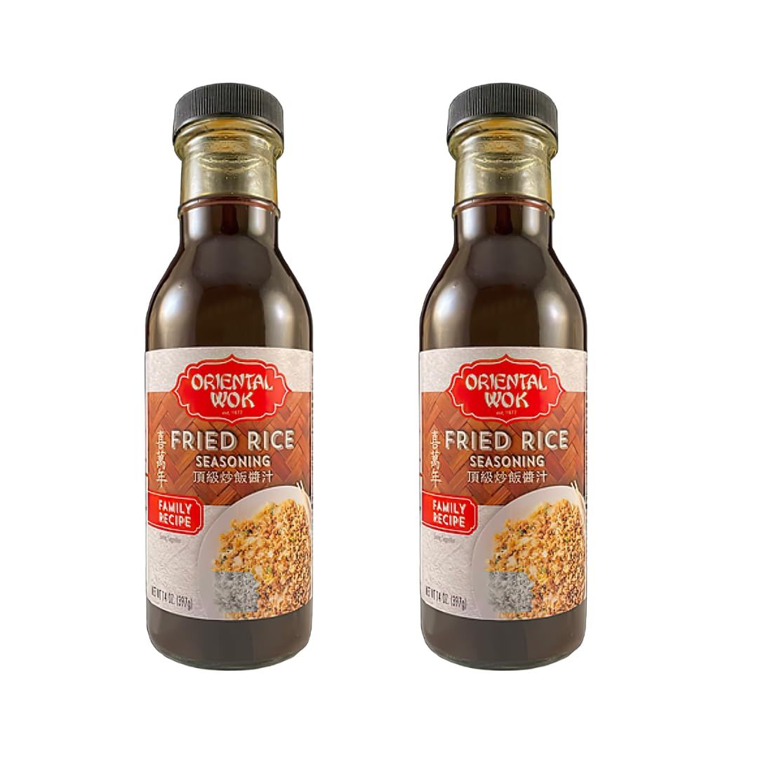 Oriental Wok Gourmet Fried Rice Seasoning, Ideal for Traditional Fried Rice, Shrimp Fried Rice, Chicken Fried Rice, Seasoning Sauce, 14 Oz (2 Pack)