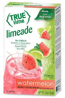 True Citrus True Lime Watermelon Aqua Fresca, 10 Count (Pack of 12)