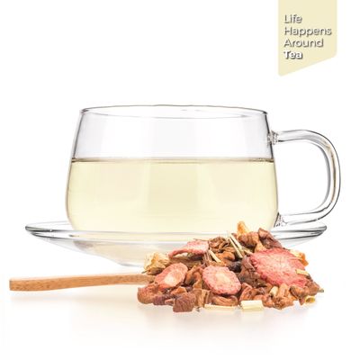 Tealyra - Lovely Lemongrass - Strawberry - Orange - Fruity Herbal Loose Leaf Tea - Hot and Iced Drink - Vitamins and Antioxidants Rich - Caffeine Free - All Natural - 112g (4-ounce)