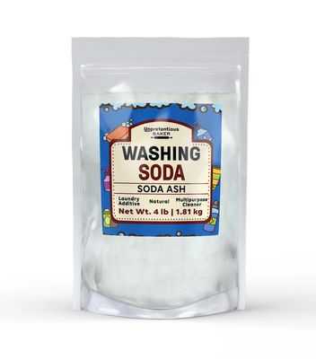 Unpretentious Washing Soda, 4 lb, Soda Ash, Laundry Additive, Sodium Carbonate