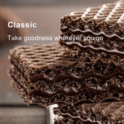 Loacker Classic Double Choc Wafers - Premium Crispy Cocoa Wafer Cookies with Chocolate Cream Filling - Multipack of 12 Snack Packs - NON-GMO - Sustainably Sourced Cocoa - 45g/1.59oz, Pack of 12