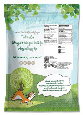 Food to Live Organic Buckwheat Groats, 10 Pounds - Whole Grain Buckwheat Seeds by Food to Live. Hulled, Non-GMO, Kosher, Raw, Vegan, Sirtfood. Buckwheat Cereal in Bulk
