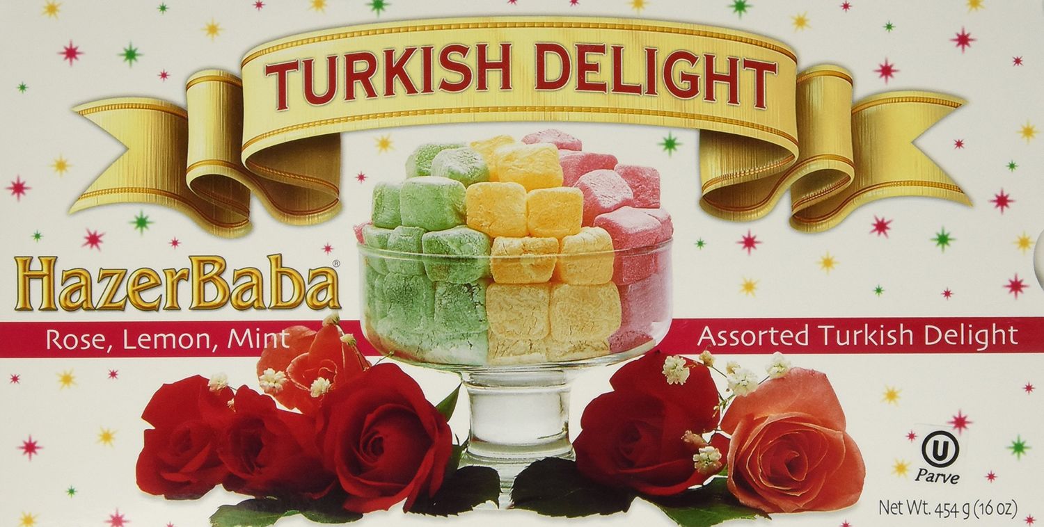 Hazerbaba Turkish Delight with Rose, Lemon &amp; Mint - 1lb