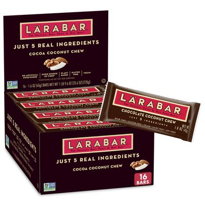 Larabar Cocoa Coconut Chew, Gluten Free Vegan Fruit &amp; Nut Bars, 16 ct