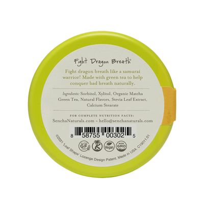 SEN CHA Naturals Green Tea Mints, Tropical Mango, 1.2 oz (Pack of 6)
