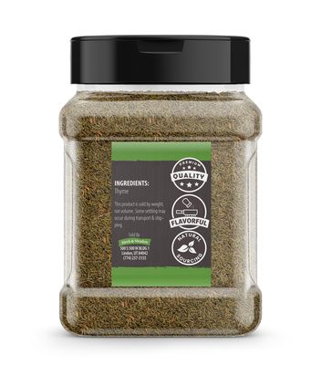 Birch &amp; Meadow Fancy Cut Thyme Leaves, 3.8 oz, Aromatic, Traditional