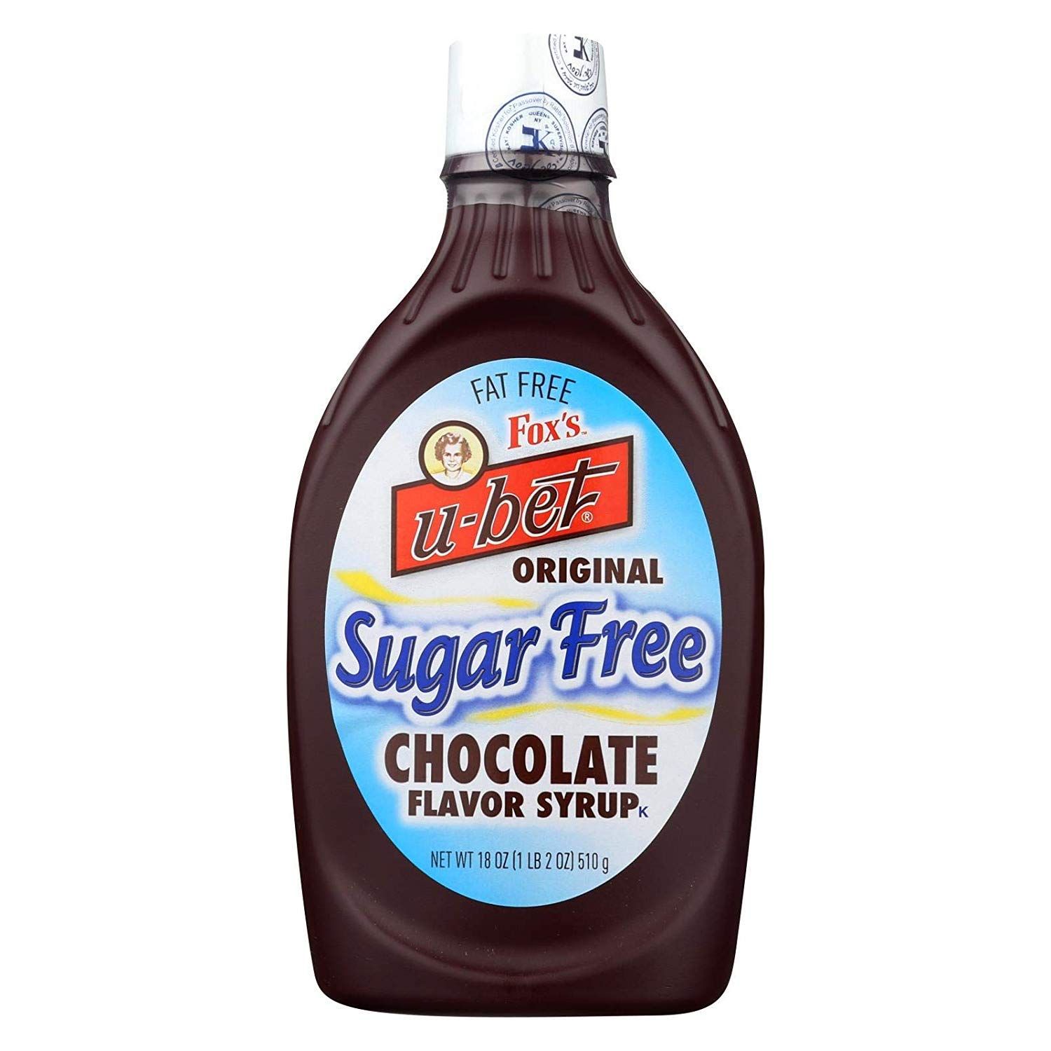 Fox&#39;s U-Bet Sugar-Free Chocolate Syrup, 18 Ounce, Pack of 3