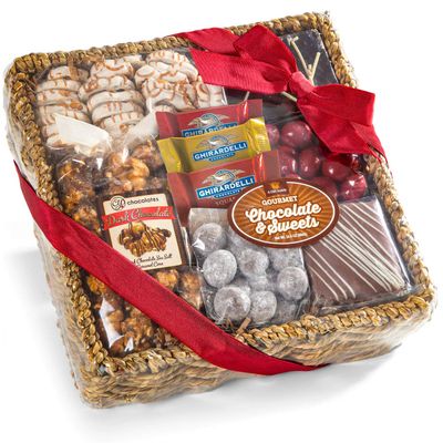 A Gift Inside Chocolate, Nuts and Crunch Gift Basket