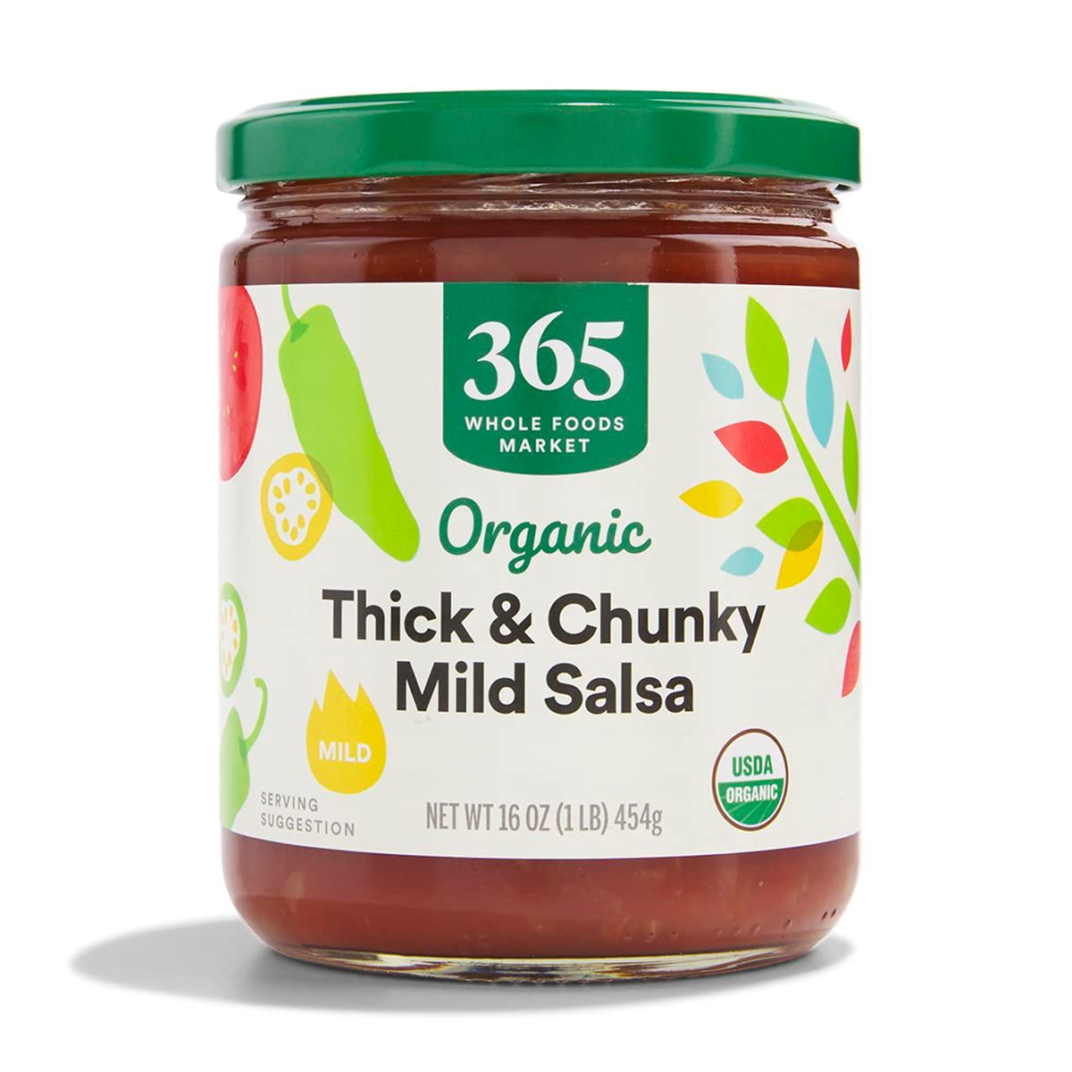 365 by Whole Foods Market, Organic Thick &amp; Chunky Mild Salsa, 16 Ounce