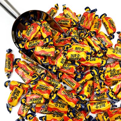 Bit-O-Honey Candy - 3 LB Bulk Bag - Individually Wrapped Retro Candy - Real Honey And Almond Taffy