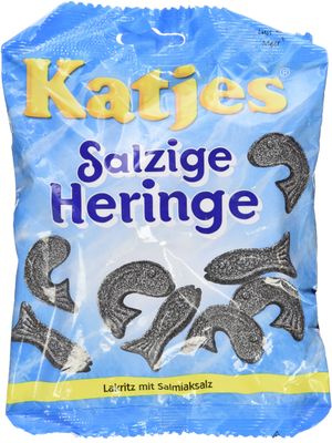 Katjes Salzige Heringe Salty Hering / Fish 200g