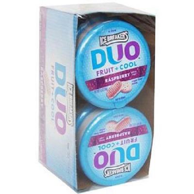 Product Of Ice Breakers Duo, Mints Raspberry - Can, Count 8 (1.3 oz) - Mints / Grab Varieties &amp; Flavors