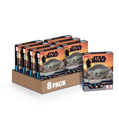 Disney Star Wars The Mandalorian Fruit Flavored Snacks, Treat Pouches, Gluten Free, 10 Ct, 8 oz (Pack of 8)