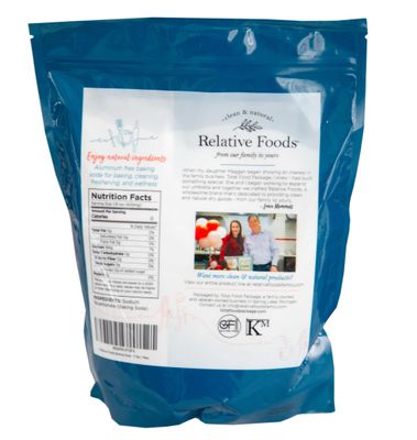Relative Foods Baking Soda for Cooking, cleaning, &amp; More - Gluten Free Sodium Bicarbonate Baking Mix w/No Preservatives - Aluminum Free Pure Bulk Baking Soda for Baking (5, Pounds)