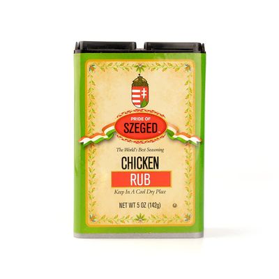Pride of Szeged Chicken Rub Seasoning Spice Mix, 5oz. Tin (142g), 1-Count